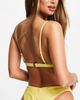 River Island River Island shirred tort buckle bikini top in yellow - 2