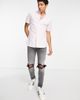 River Island River Island short sleeve oxford shirt in pink - 4
