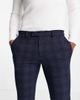River Island River Island skinny check pants in navy - 2