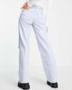 River Island River Island straight cut dad jeans with knee rip in light blue - 2