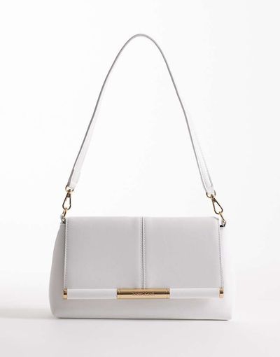 River Island River Island strap front shoulder clutch in white