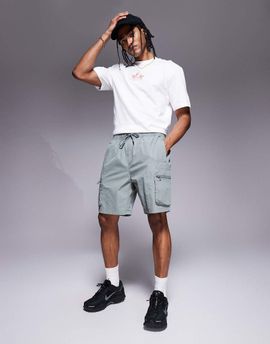 River Island River Island stretch cargo shorts in light green