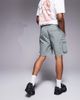 River Island River Island stretch cargo shorts in light green - 4