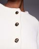 River Island River Island structured sleeve cardigan in cream-White - 2