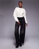 River Island River Island structured sleeve cardigan in cream-White - 4