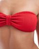 River Island River Island textured bandeau bikini top in bright red - 2
