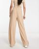 River Island River Island wide leg dad pants in light brown-Neutral - 2