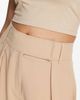 River Island River Island wide leg dad pants in light brown-Neutral - 3