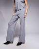 River Island River Island wide leg knit pants in light gray - 3