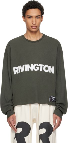Rivington Roi Rebis Rivington Roi Rebis Khaki 'Anti Death' Thermal T-shirt