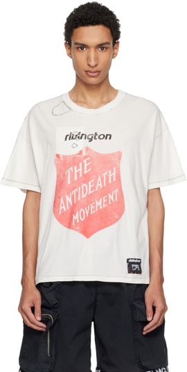 Rivington Roi Rebis Rivington Roi Rebis Off-White 'Anti Death' Tyler T-shirt