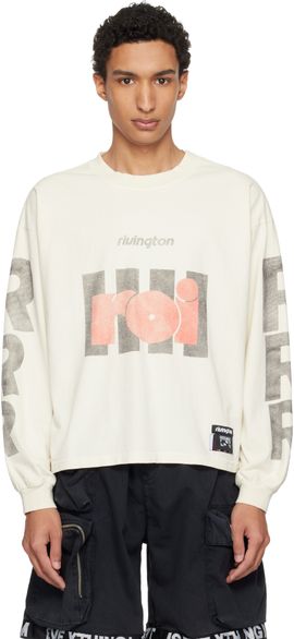 Rivington Roi Rebis Rivington Roi Rebis Off-White 'Roi' Garden Long Sleeve T-shirt
