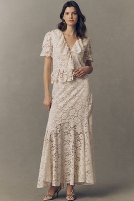 white christmas dresses Rixo Edina Cotton Midi Pansy Embroidery White main image 0