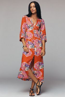 rixo iggy polka-dot lace-trimmed satin midi dress Rixo Iggy polka-dot lace-trimmed satin midi dress Rixo