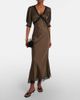 Rixo Rixo Annina lace-trimmed satin midi dress - 2