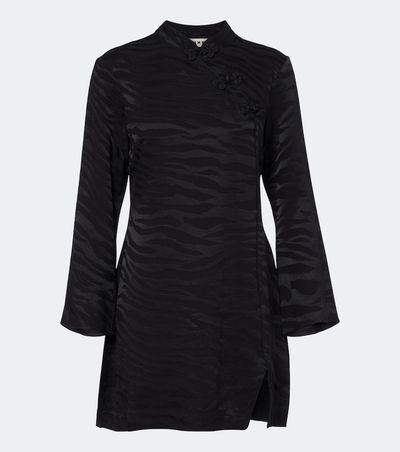 Rixo Rixo Brooklyn satin jacquard minidress