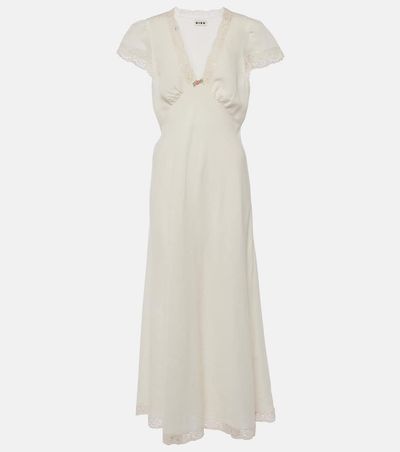 Rixo Rixo Clarice lace-trimmed midi dress