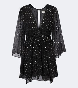Rixo Rixo Clove polka-dot chiffon minidress