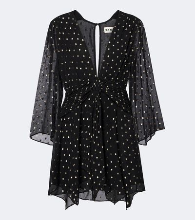 Rixo Rixo Clove polka-dot chiffon minidress