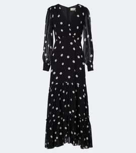Rixo Rixo Elsie polka-dot georgette midi dress