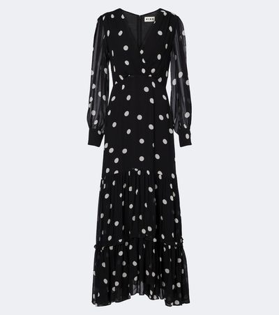 Rixo Rixo Elsie polka-dot georgette midi dress
