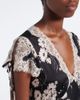 Rixo Rixo Fern floral lace-trimmed satin midi dress - 3