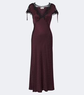 Rixo Rixo Fern satin jacquard midi dress