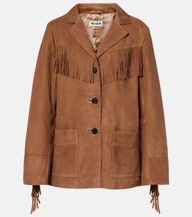 Rixo Rixo Fringed suede jacket