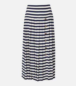 Rixo Rixo Lea striped midi skirt