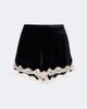 Rixo Rixo Lealia lace-trimmed velvet shorts - 1