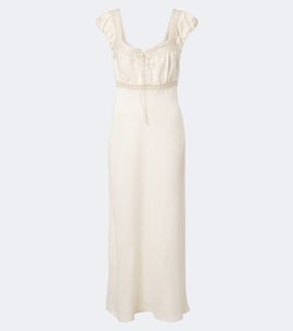 Rixo Rixo Maeva lace-trimmed linen-blend maxi dress