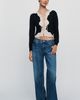 RIXO Tassia Cashmere Wool Lace Trimmed Cardigan - 3