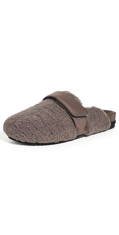 ROAM ROAM Fuzzy Loafer Mules Taupe