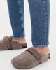 ROAM ROAM Fuzzy Loafer Mules Taupe - 3