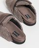 ROAM ROAM Fuzzy Loafer Mules Taupe - 4