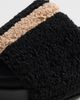 ROAM ROAM Fuzzy Stripe Stacked Sandals Black/Beige - 6