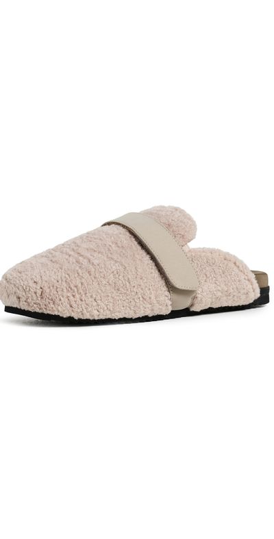 ROAM ROAM Slim Fuzzy Loaf Mules Cement