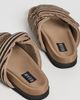 ROAM ROAM The Double Slider Sandals Natural/Black Medium - 4