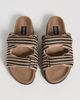ROAM ROAM The Double Slider Sandals Natural/Black Medium - 5
