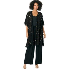 Roaman's Roaman's Crochet Detailed Wrap