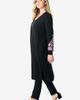 Roaman's Roaman's Embroidered Duster Cardigan - 2