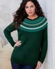 Roaman's Roaman's Fair Isle Pullover Sweater - 4