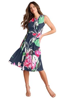Roaman's Roaman's Fit And Flare Tank Dress (plus)