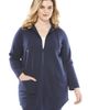 Roaman's Roaman's Fleece Zip Hoodie Sweatshirt - 3