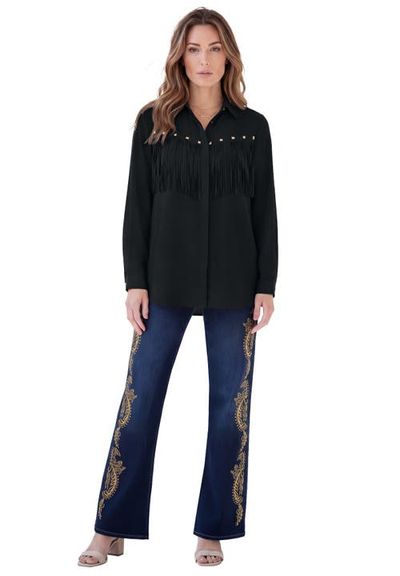 Roaman's Roaman's Fringe Big Shirt
