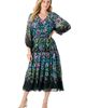 Roaman's Roaman's Georgette Tiered Dress - 1