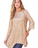 Roaman's Roaman's Handkerchief Hem Sequin Tunic - 1