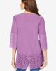 Roaman's Roaman's Lace-Hem Pintuck Tunic - 2