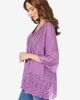 Roaman's Roaman's Lace-Hem Pintuck Tunic - 4