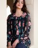 Roaman's Roaman's Lace-Trim Blouson-Sleeve Top - 2
